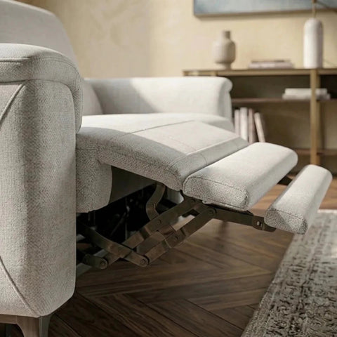 Modern recliner function with easy operation.