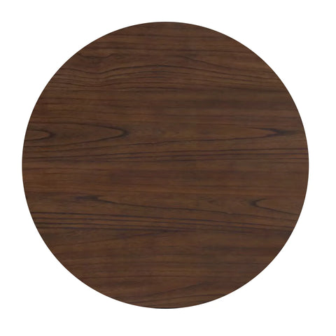 Nevada 1.1M Round Mindi Wood Dining Table with Plain Top - Pendle Village Furniture