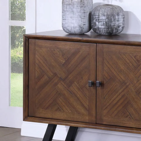 Nevada Mindi Wood Large 2 Door 3 Drawer Sideboard