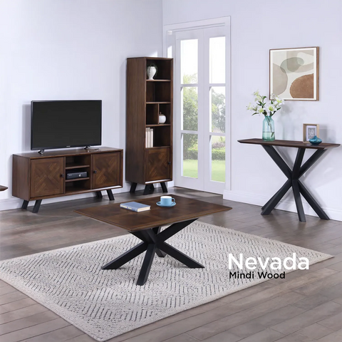 Nevada Mindi Wood Small Bookcase