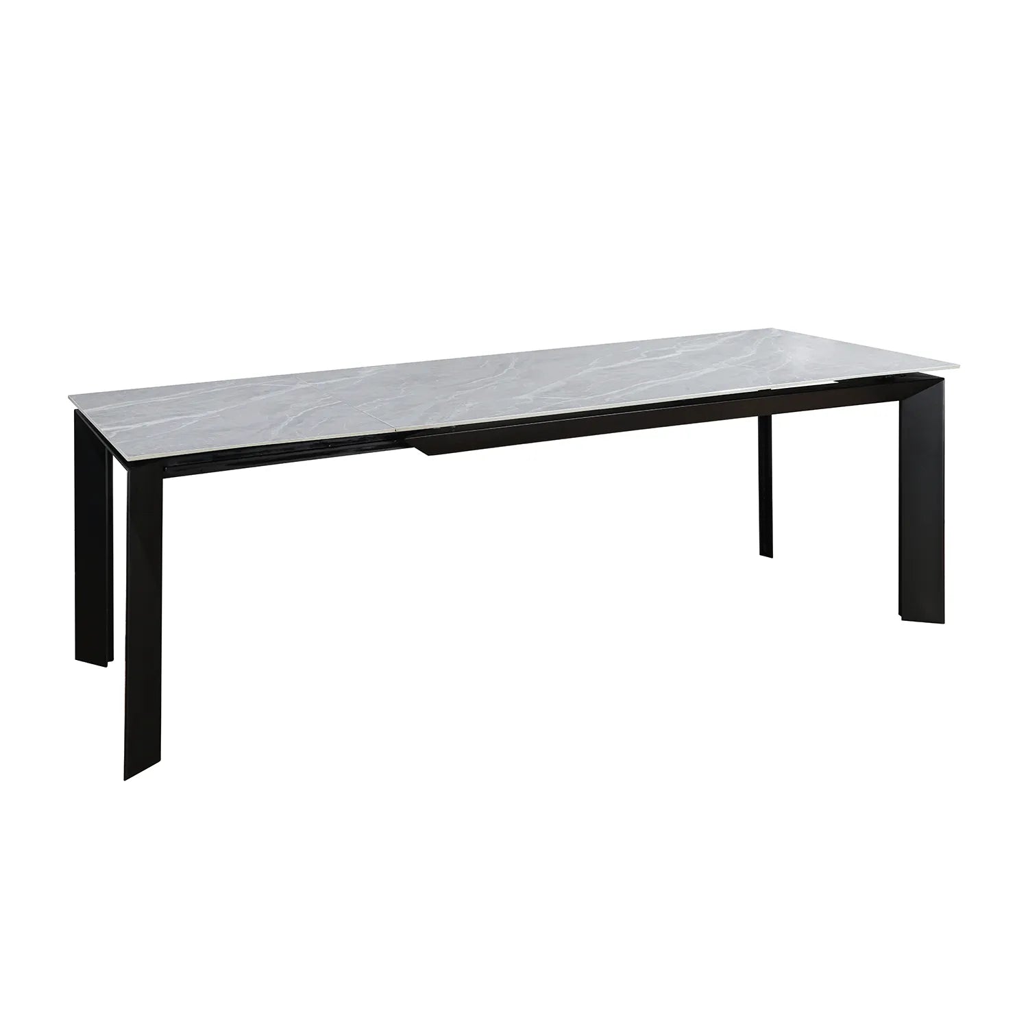 New Baron Grey Sintered Stone Ceramic Extending Dining Table - Pendle Village Furniture