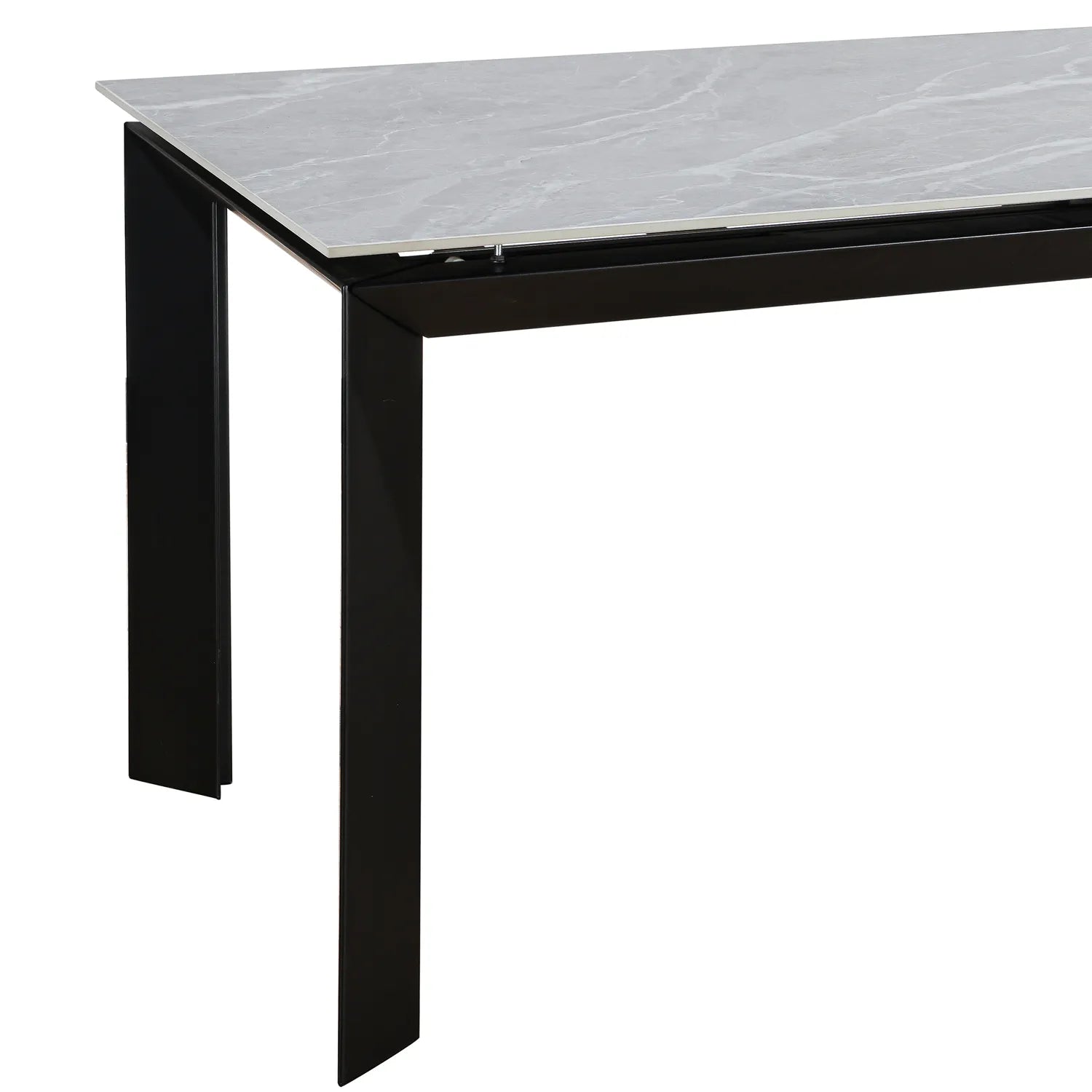 New Baron Grey Sintered Stone Ceramic Extending Dining Table - Pendle Village Furniture