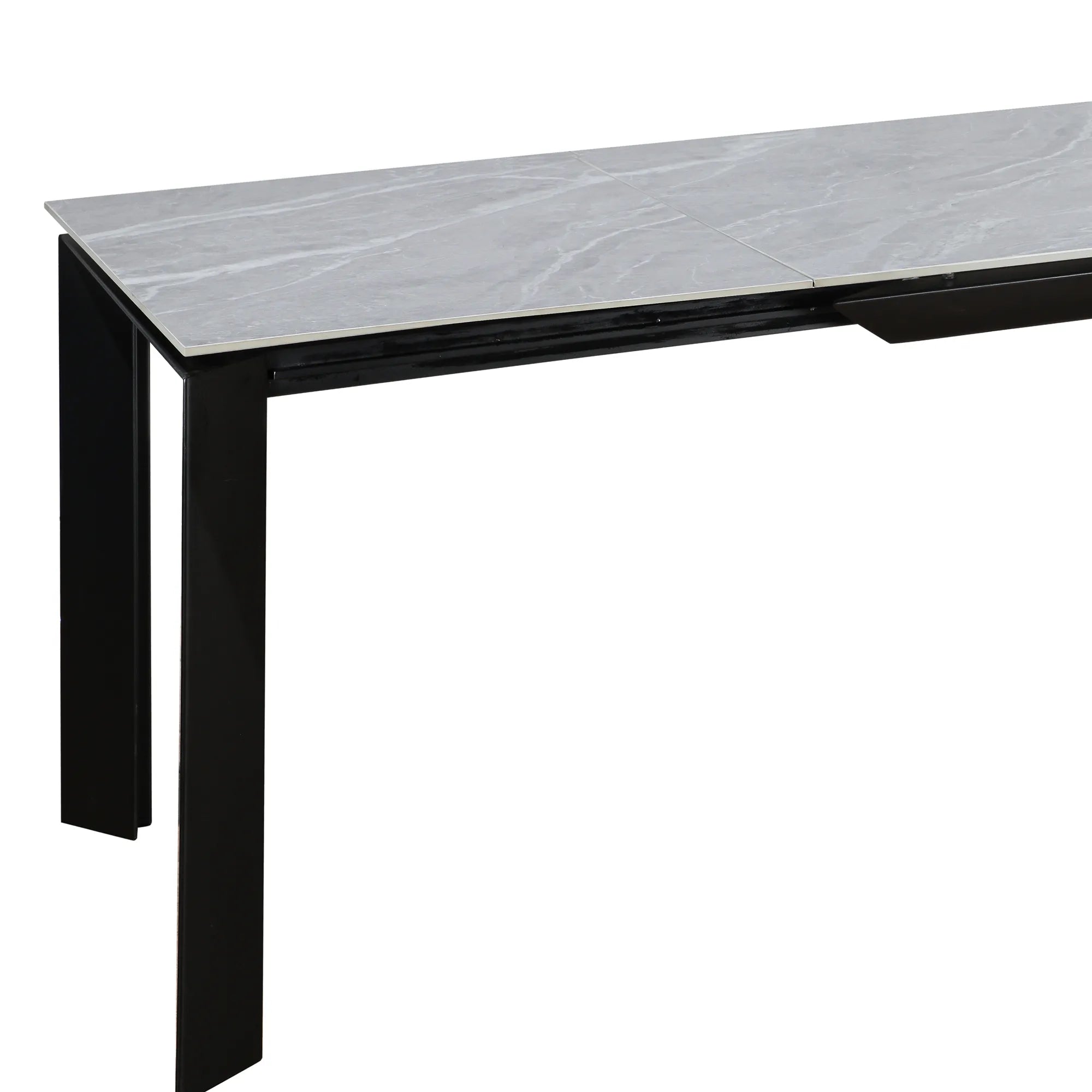 New Baron Grey Sintered Stone Ceramic Extending Dining Table - Pendle Village Furniture