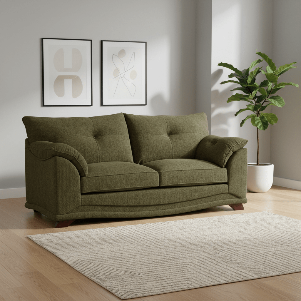 Nico Roland Chenille Fabric 2 Seater Sofa
