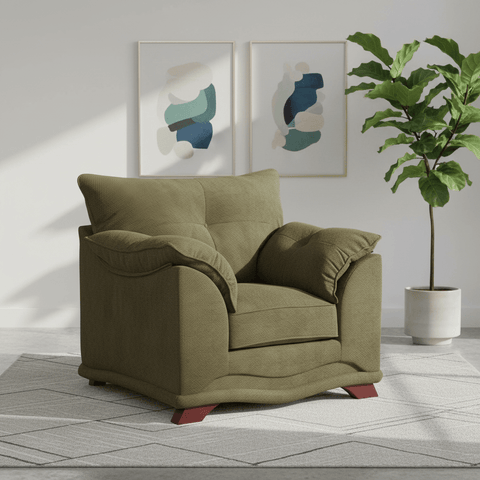 Nico Roland Chenille Fabric Armchair