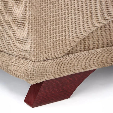 Nico 2 seater chenille fabric sofa in modern home - Feet Close up