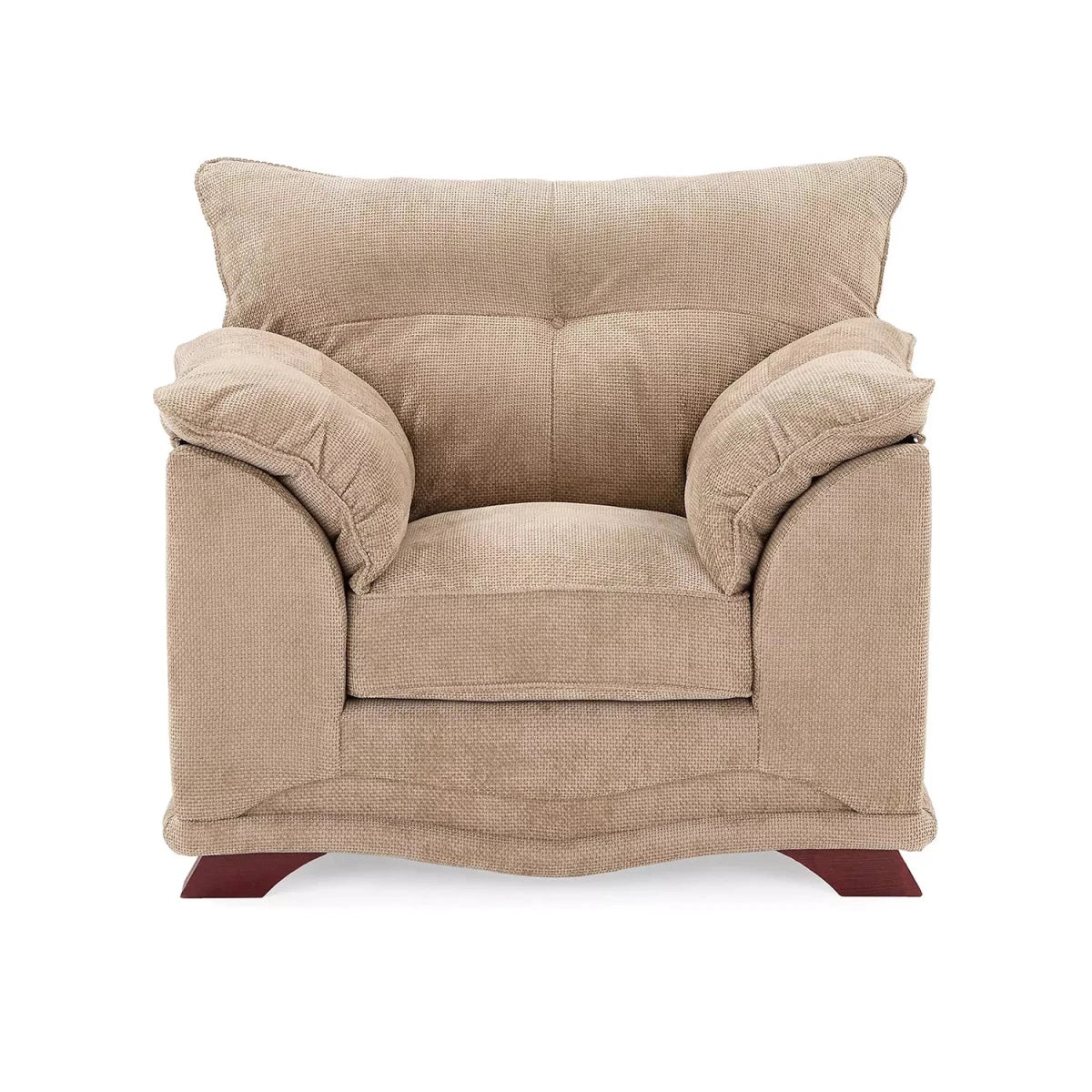 Modern fabric armchair available in multiple colours