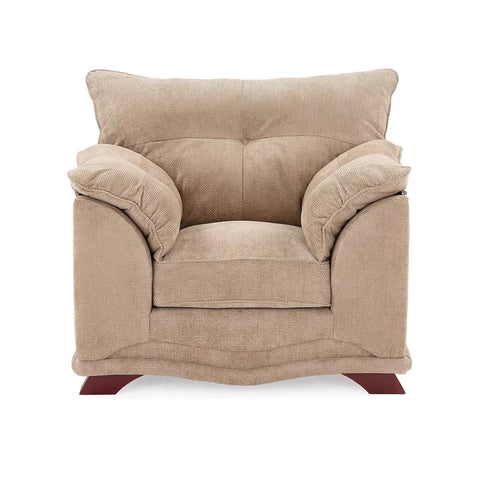 Modern fabric armchair available in multiple colours