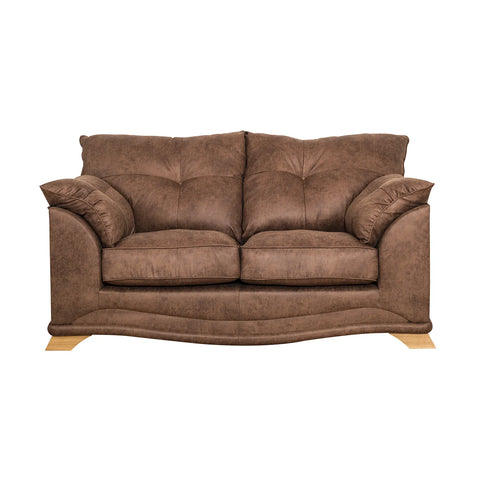 Nolan Brown Leather 3 Seater Sofa, also available in a variety of fabrics and colours - 2 Seater Sofa
