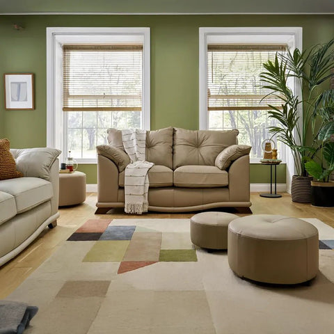 Nikki Premium Leather Sofa Collection – 3 Seater, 2 Seater & Armchair - Pendle Village Furniture