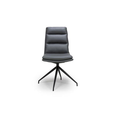 Nobel Grey Set of 4 Swivel Dining Chairs
