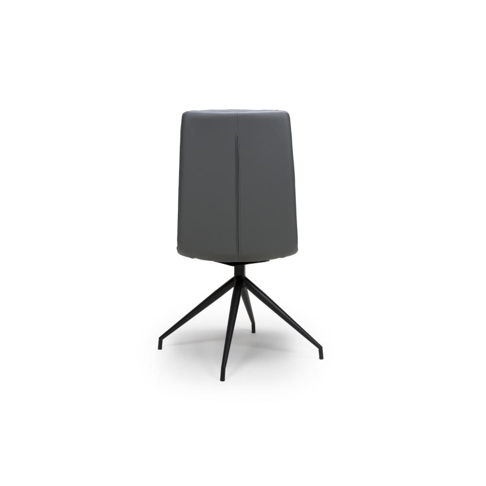 Nobel Grey Set of 4 Swivel Dining Chairs
