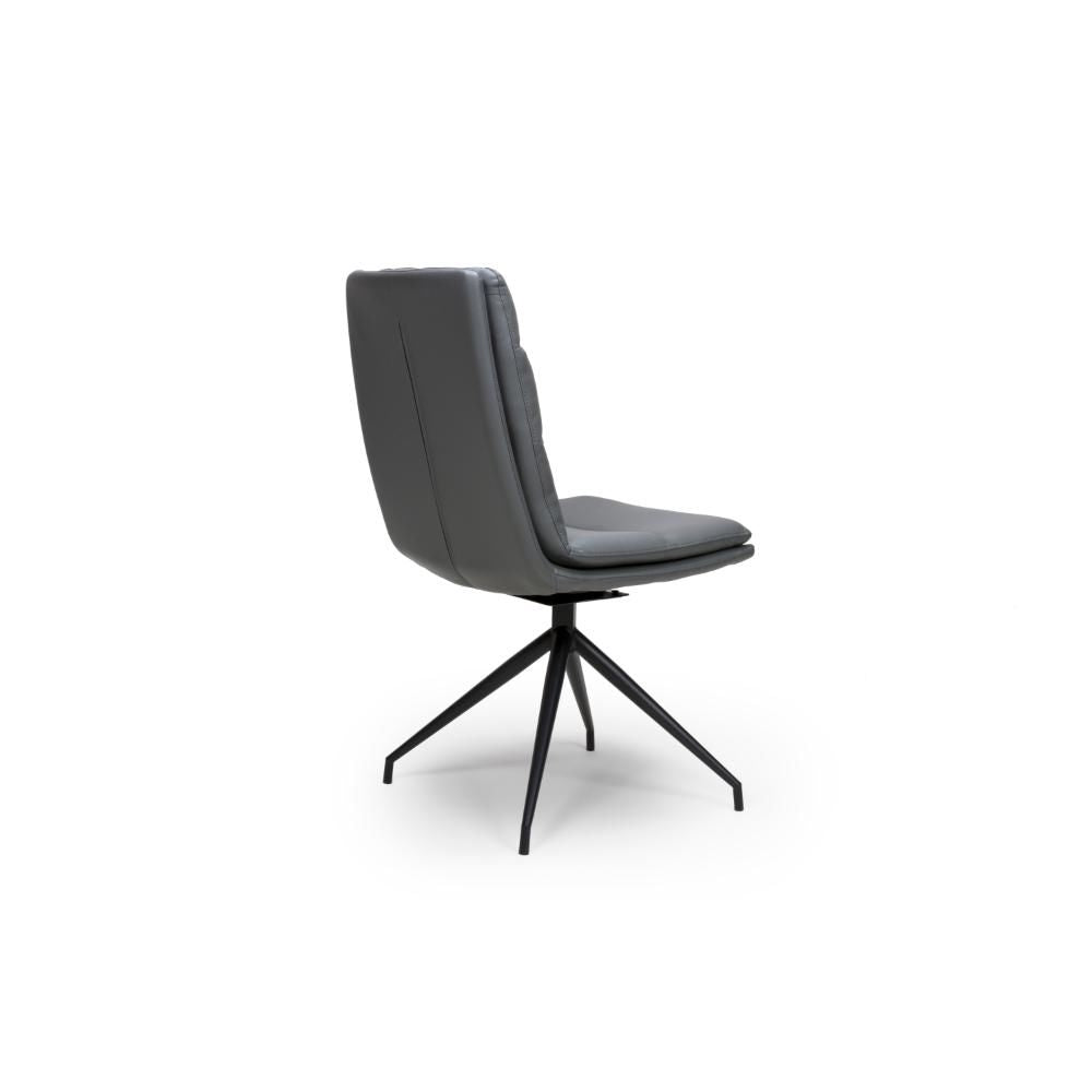 Nobel Grey Set of 4 Swivel Dining Chairs