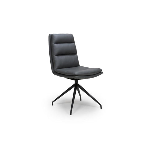 Nobel Grey Set of 4 Swivel Dining Chairs