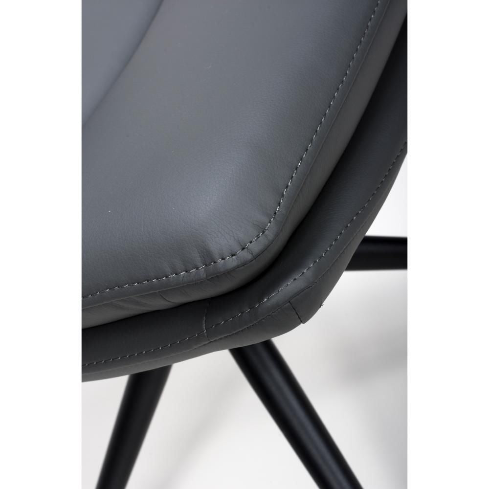 Nobel Grey Set of 4 Swivel Dining Chairs
