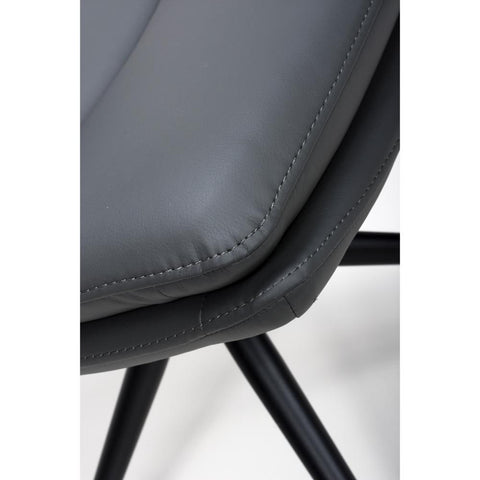 Nobel Grey Set of 4 Swivel Dining Chairs
