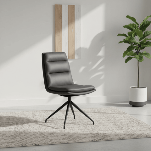 Nobel Grey Set of 4 Swivel Dining Chairs