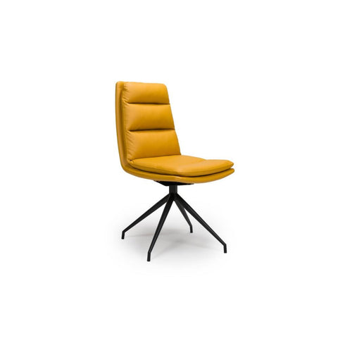 Nobel Ochre Set of 4 Swivel Dining Chairs
