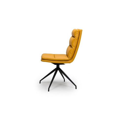 Nobel Ochre Set of 4 Swivel Dining Chairs