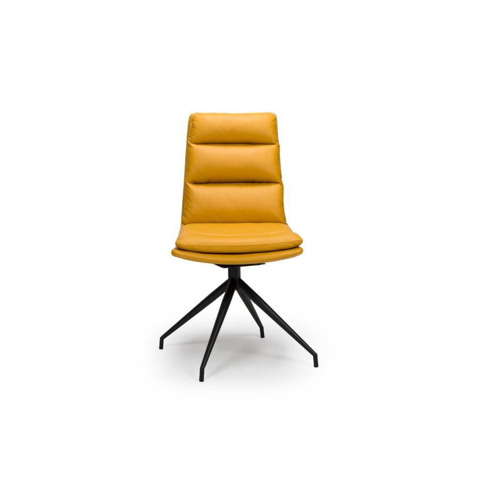 Nobel Ochre Set of 4 Swivel Dining Chairs