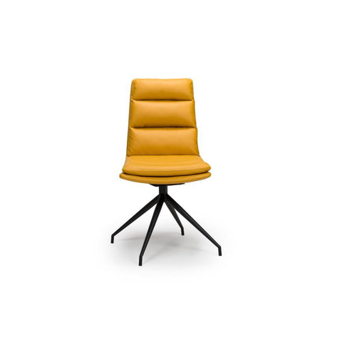 Nobel Ochre Set of 4 Swivel Dining Chairs