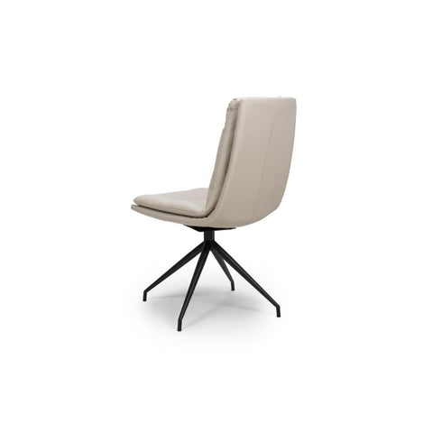 Nobel Taupe Set of 4 Swivel Dining Chairs