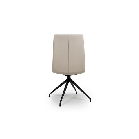 Nobel Taupe Set of 4 Swivel Dining Chairs
