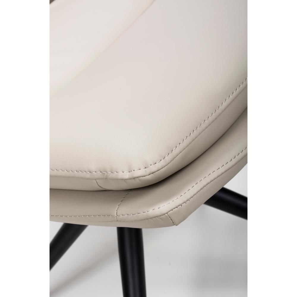 Nobel Taupe Set of 4 Swivel Dining Chairs