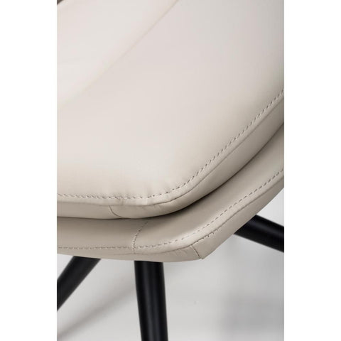 Nobel Taupe Set of 4 Swivel Dining Chairs