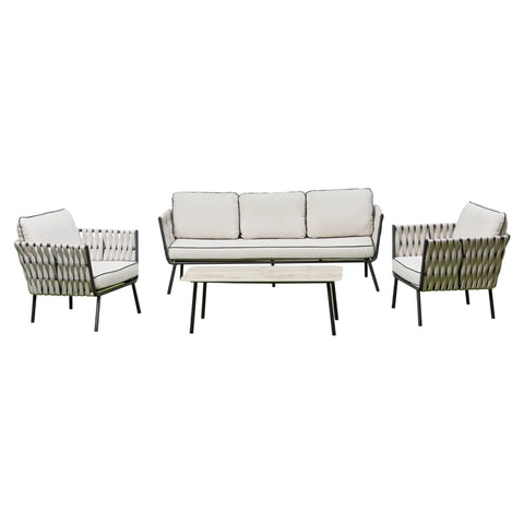 Premium outdoor set combining comfort and modern design.