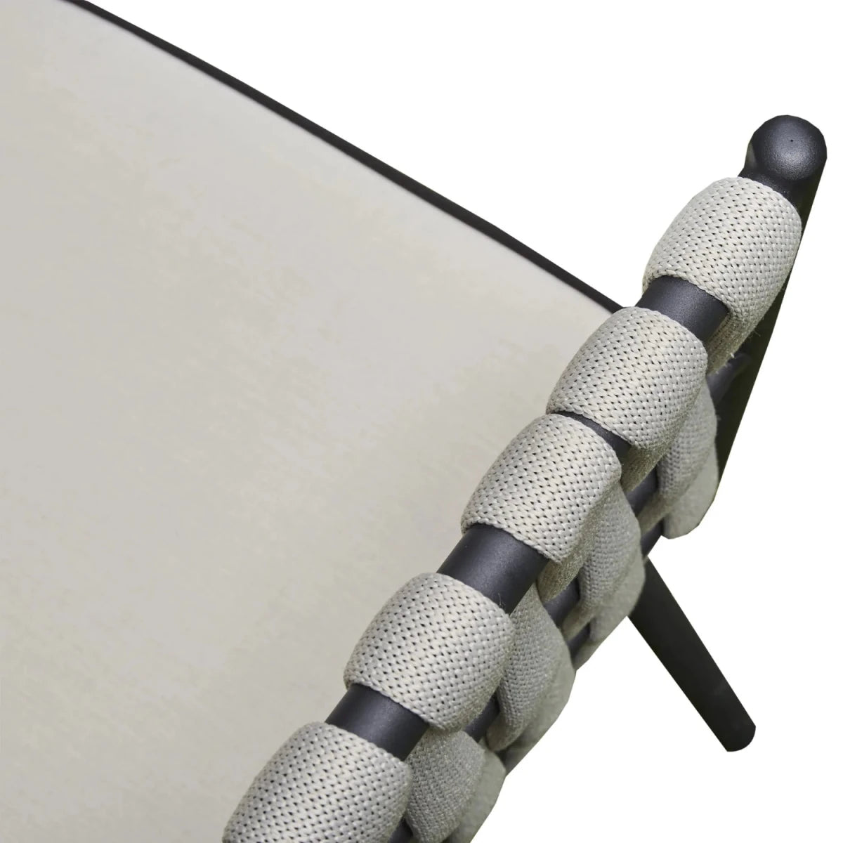 Elegant woven rope detail for premium garden furniture.