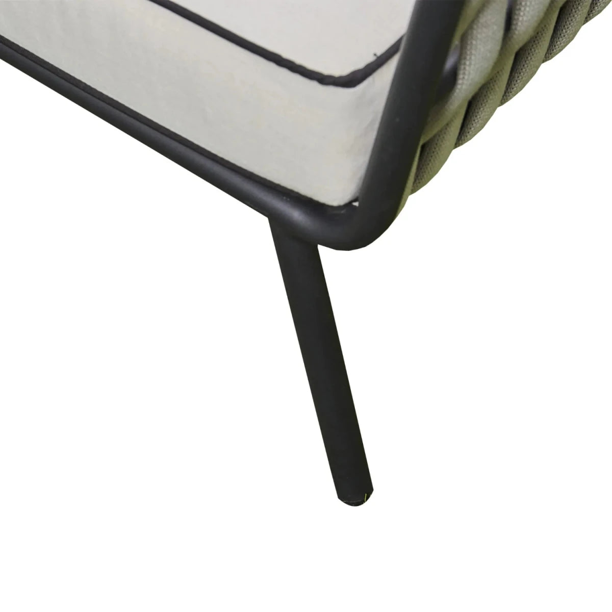 Modern outdoor furniture legs with durable metal finish.