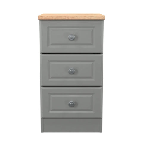 Norfolk 3 Drawer Bedside Cabinet