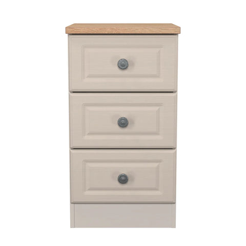 Norfolk 3 Drawer Bedside Cabinet