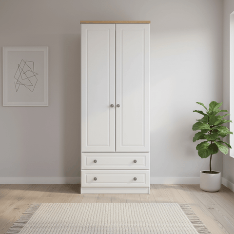 Norfolk 2 Door Hinged Wardrobe With Drawers