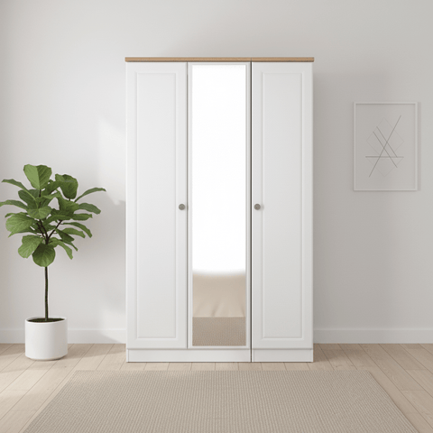 Norfolk 3 Door Wardrobe with Mirror