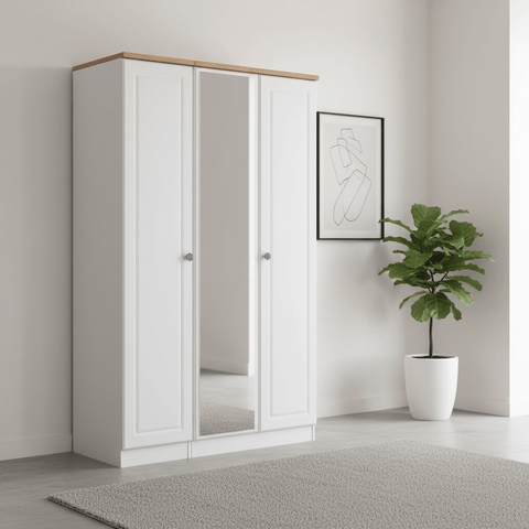Norfolk 3 Door Wardrobe with Mirror