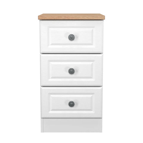 Norfolk 3 Drawer Bedside Cabinet