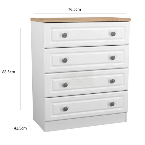 Norfolk 4 Drawer Chest - Pendle Village Furniture