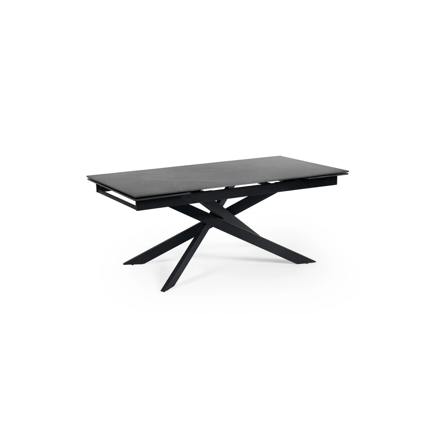 Hackney Black Ceramic Extending Dining Table