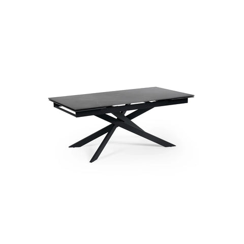 Hackney Black Ceramic Extending Dining Table