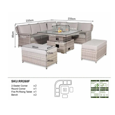 Accurate measurements of sofa for space planning and layout.