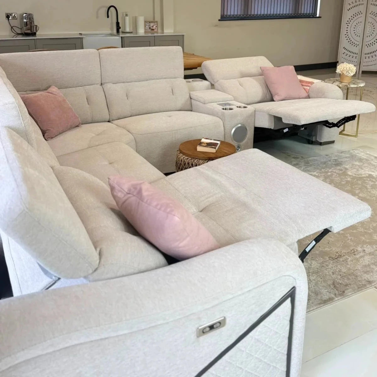 Dual reclining seats for customised relaxation.