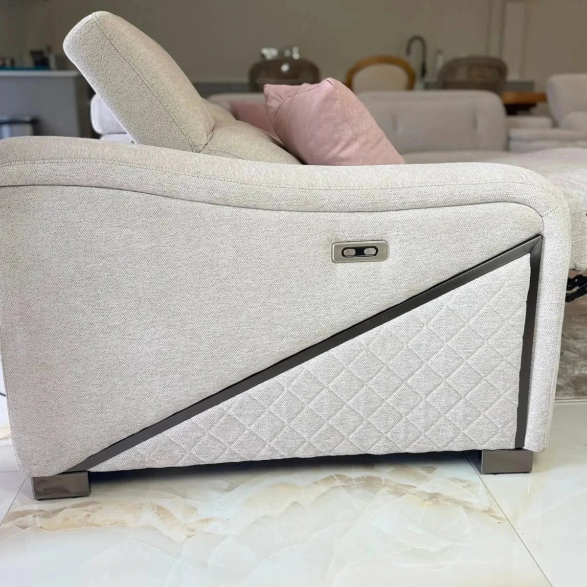 Modern corner sofa with sleek contemporary look.