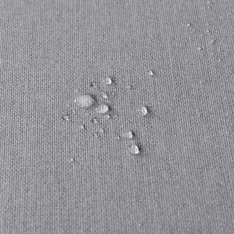 Thick cushions with soft weather-resistant fabric cover.