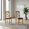 Oscar Oak Dining Chairs - Ladder Back or Cross Back (Set of 4)