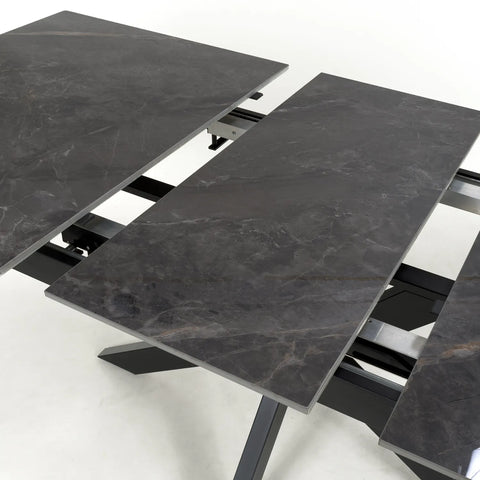 Oslo 1.4M-1.8M Grey Ceramic Extending Dining Table