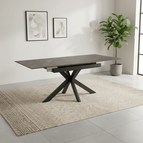 Oslo 1.4M-1.8M Grey Ceramic Extending Dining Table