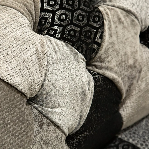 Oswald & Pablo Hereford Patchwork Velvet Chesterfield Sofa