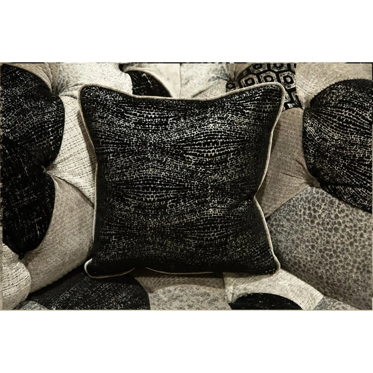 Oswald & Pablo Hereford Patchwork Velvet Chesterfield Sofa